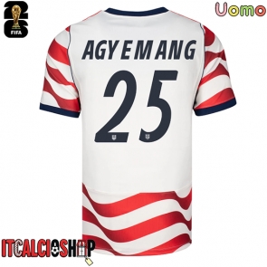 Stati Uniti Patrick Agyemang #25 Prima Maglia Mondiali 2026 Manica Corta